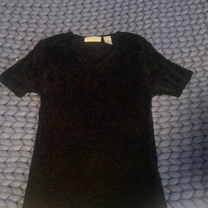 Black Rayon Fabric Sweater